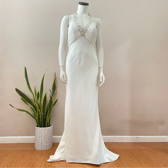 David's Bridal | Dresses | Galina Davids Bridal Beaded Halter Style Prom Wedding Dress Size 8 Ivory | Poshmark David's Bridal | Dresses | Galina Davids Bridal Beaded Halter Style Prom Wedding Dress Size 8 Ivory | Poshmark